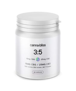 Canna Bliss 3:5 Capsules – 15mg CBG/25mg CBD(30 Pack)