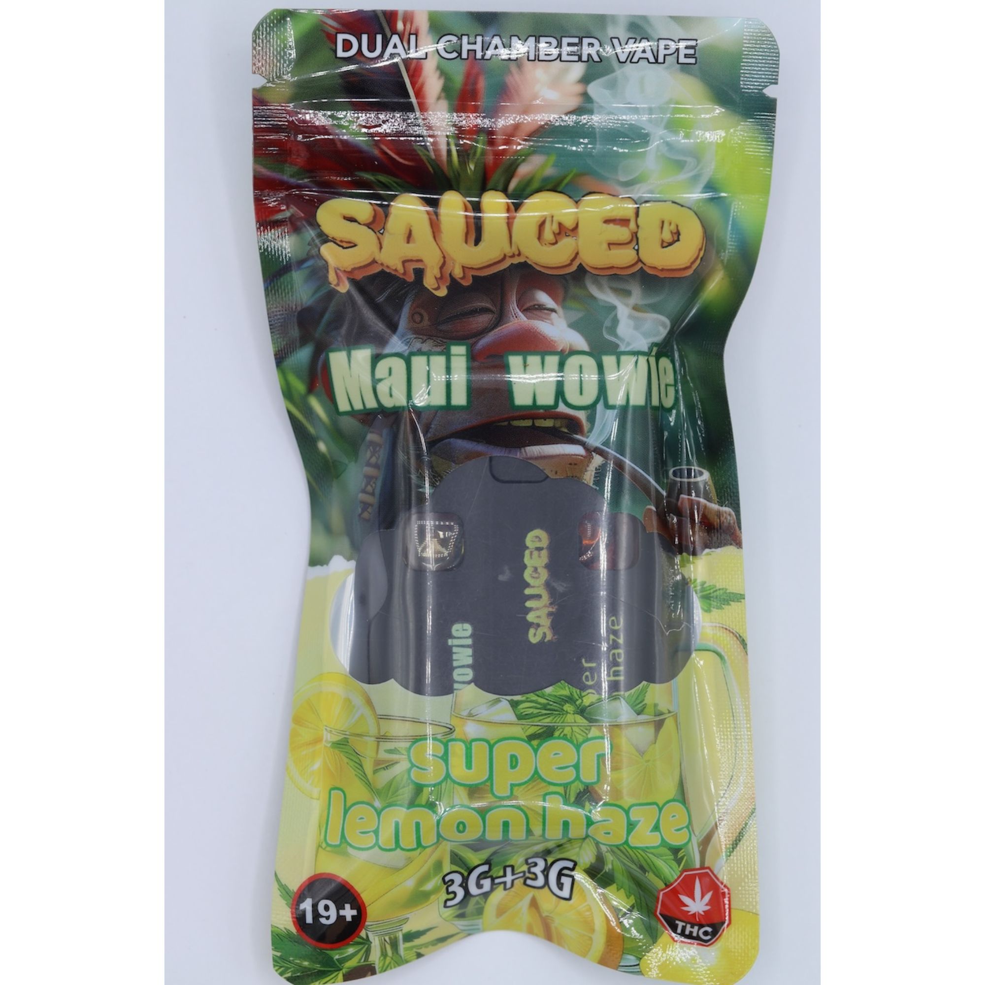 Sauced Extracts – Dual Chamber Disposable Vape 3+3 (6G Total) - Image 2